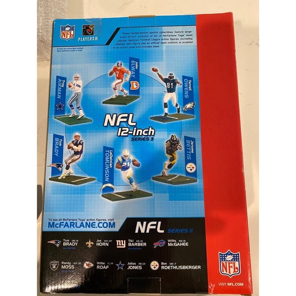 McFarlane 2005 Series 3 NFL 12” Tom Brady New England Patriots GOAT HOF - Picture 5 of 8